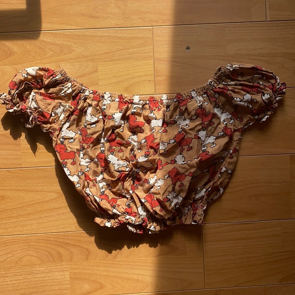 Peu Pres Poodle Print Crop Top